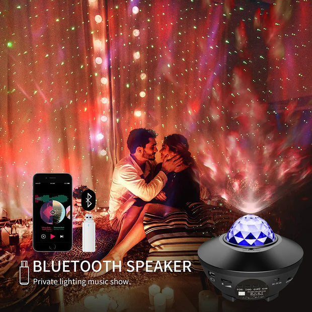 Galaxy Ocean Wave Light Projector